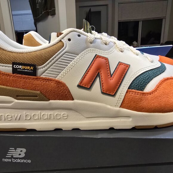 New Balance 997H CORDURA FABRIC Sea Salt Orange CM997HZD Men's Size 12 NEW SHOES - Picture 9 of 12